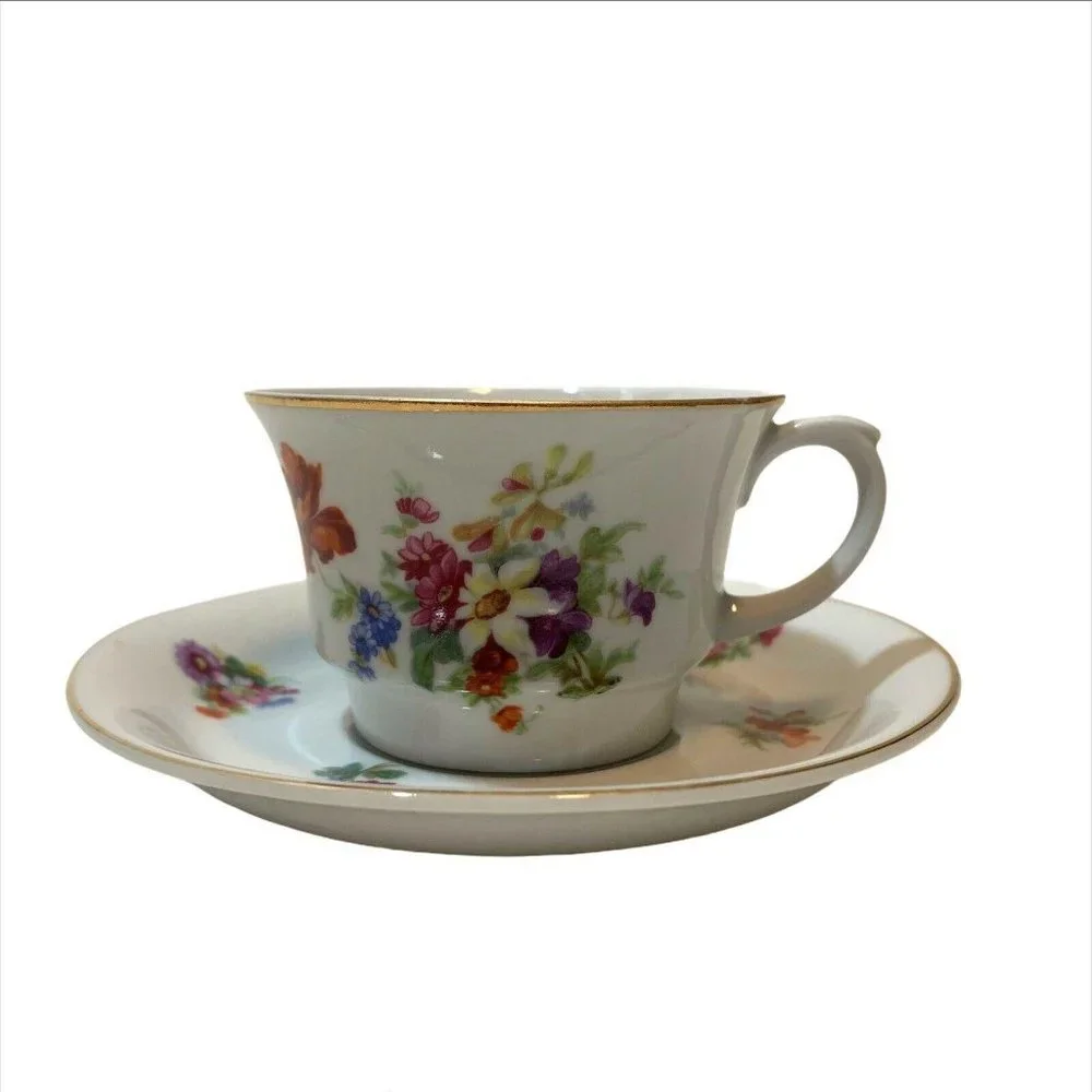 Vintage Arabia Suomi Finlandia 166‎ Floral Tea Cup